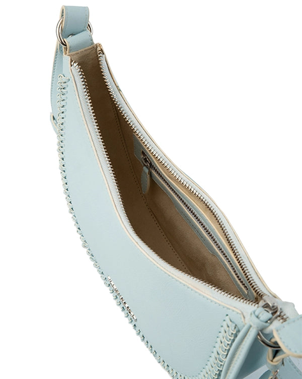 Blue-la-la : Mini Hobo Bag - Handcrafted Fizzy Goblet