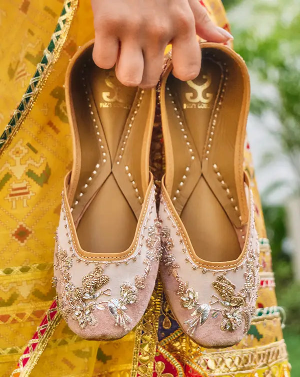 Dabka Darling : Juttis - Fizzy Goblet - Handcrafted - Indian