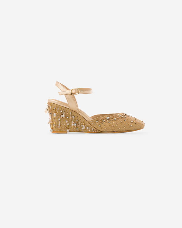 Dew Drops : Wedge Heels - Indian - Fizzy Goblet - Handcrafted