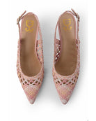 Dewy Darling : Pointed Block Heels