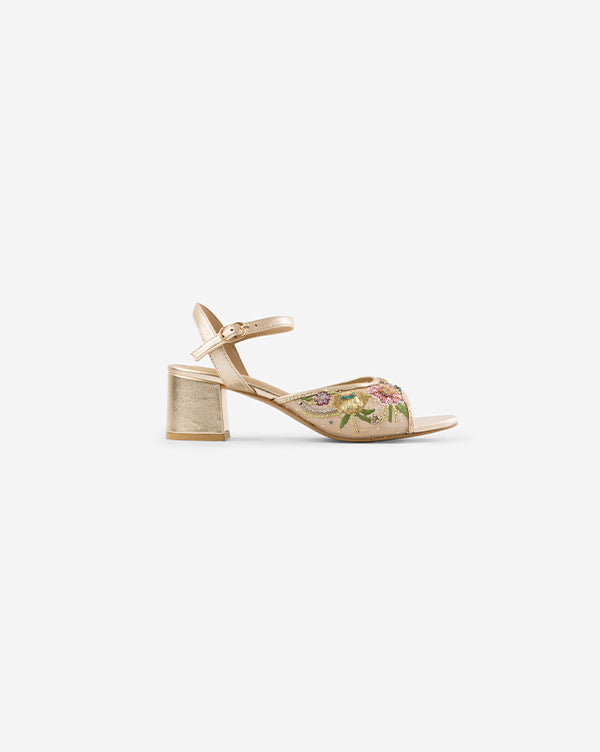 Flower Play : Sandal Heels - Indian - Handcrafted