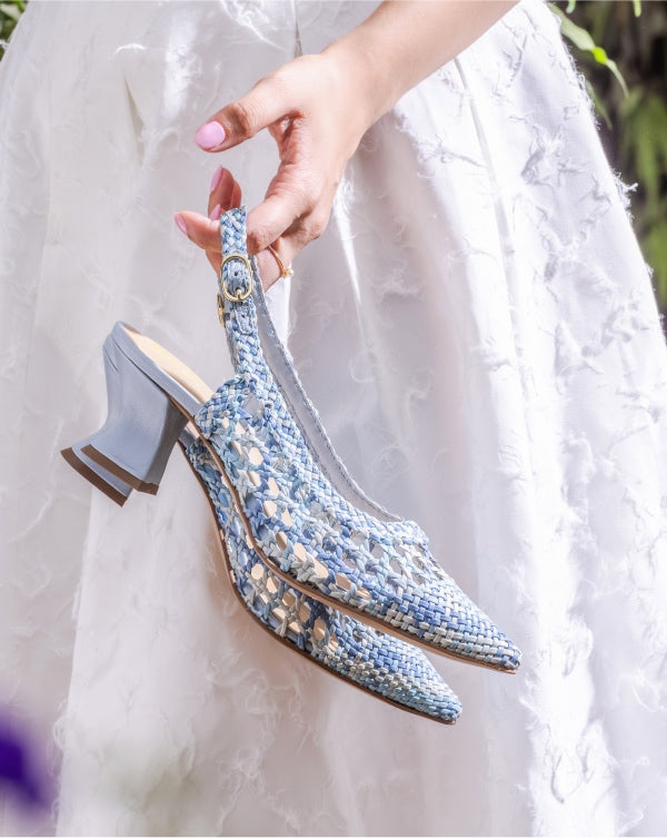 Powder Puff : Pointed Block Heels