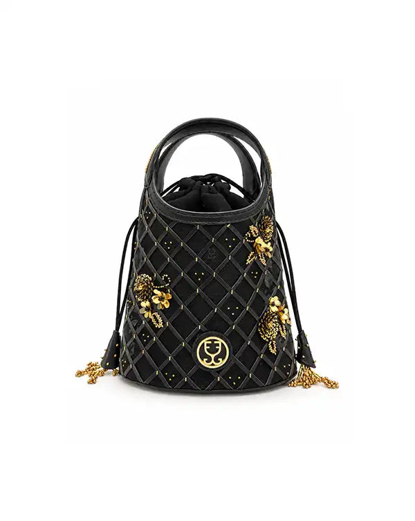 Queen B - Black : Potli Bag