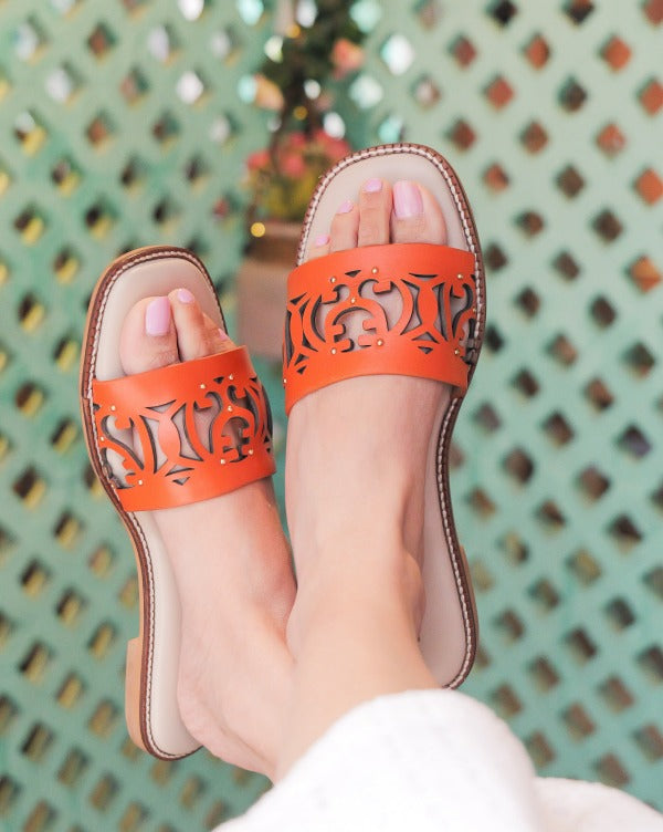Tangerine Twist Sandals