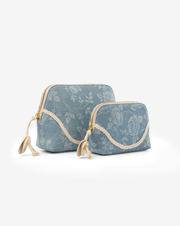 Denim Daydream : Pouches - Blue - Fizzy Goblet - Handcrafted