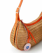 Hammock Hobo Bag With Handwoven Raffia