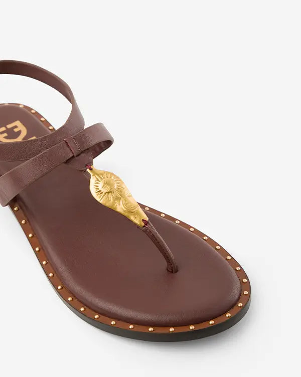 Sindoor : Thong Sandals - Handcrafted - Fizzy Goblet - Indian