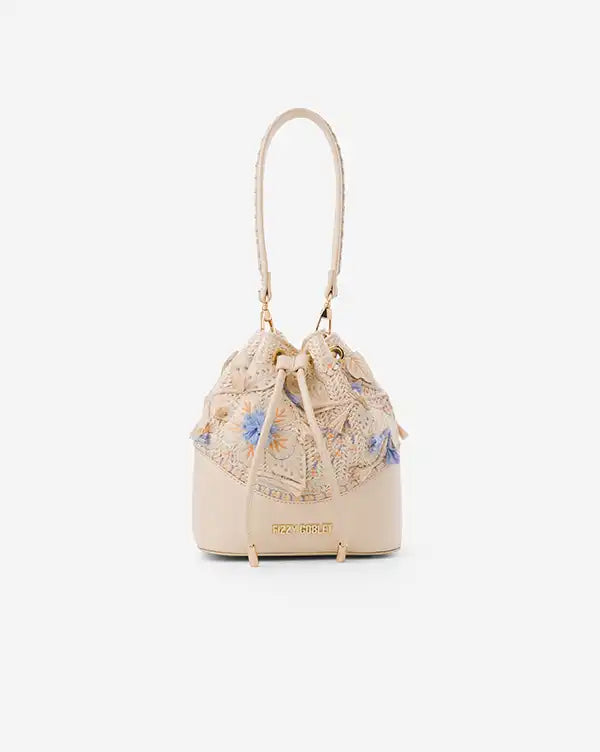 Sugar Coated : Bucket Bag - Handcrafted -Fizzy Goblet