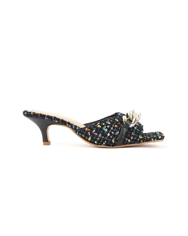 Cha-Cha-Cha Kitten Heels Tweed