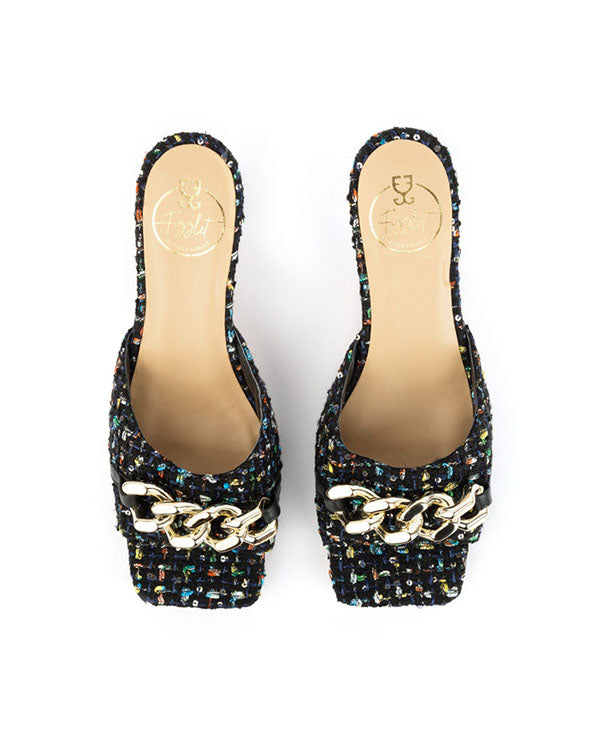 Cha-Cha-Cha Kitten Heels Tweed