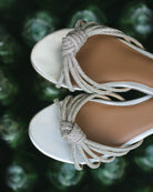 Mambo Knot Flats - Silver