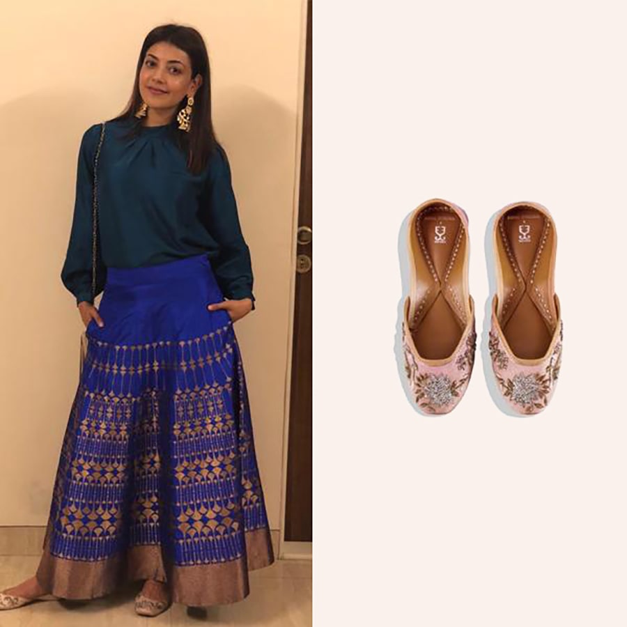 Kajal Aggarwal in DESERT ROSE: PAYAL SINGHAL X FIZZY GOBLET