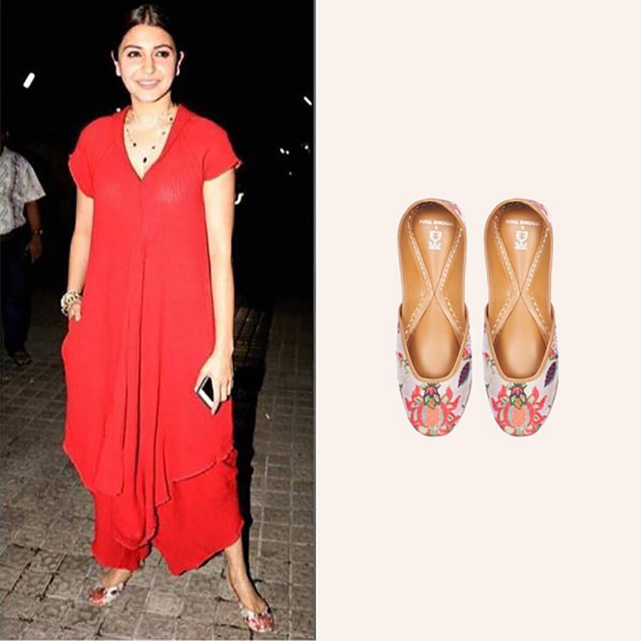 Anushka Sharma in POMEGRANATE PASSION: PAYAL SINGHAL X FIZZY GOBLET