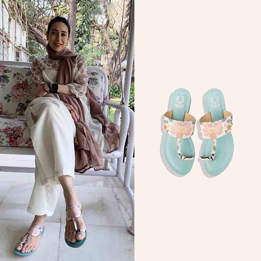 Karisma Kapoor in Blue Curacao Kolha : Payal Singhal X Fizzy Goblet