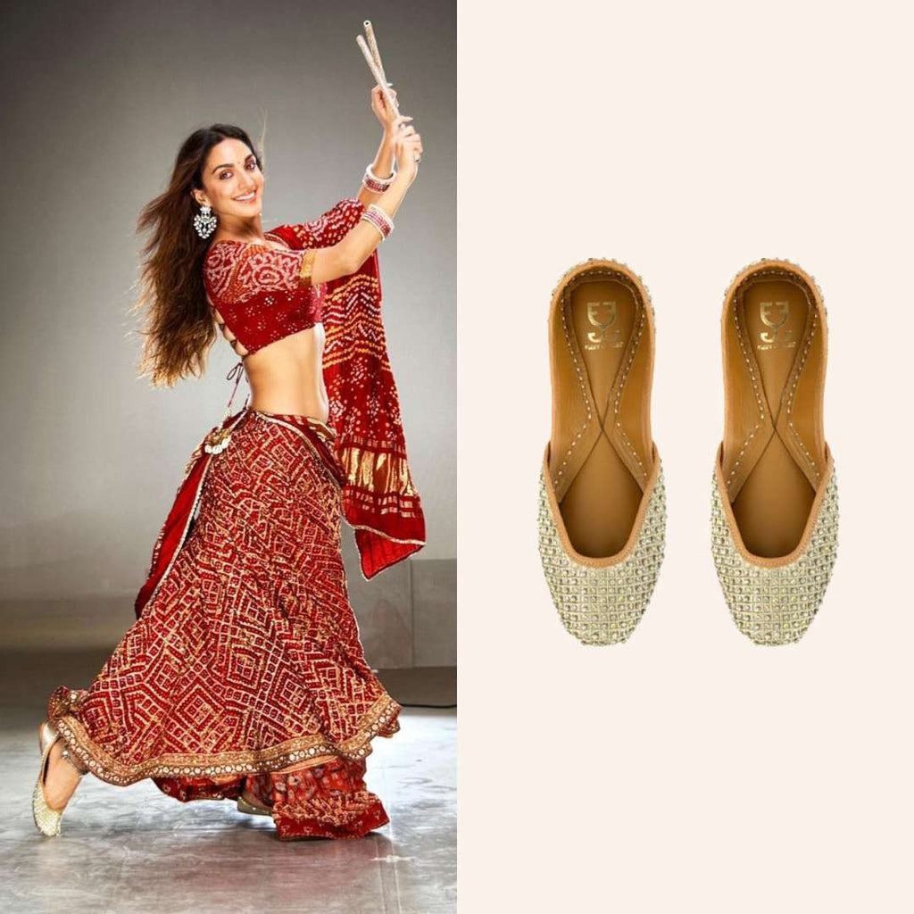 Kiara Advani in Crystal Pops Juttis