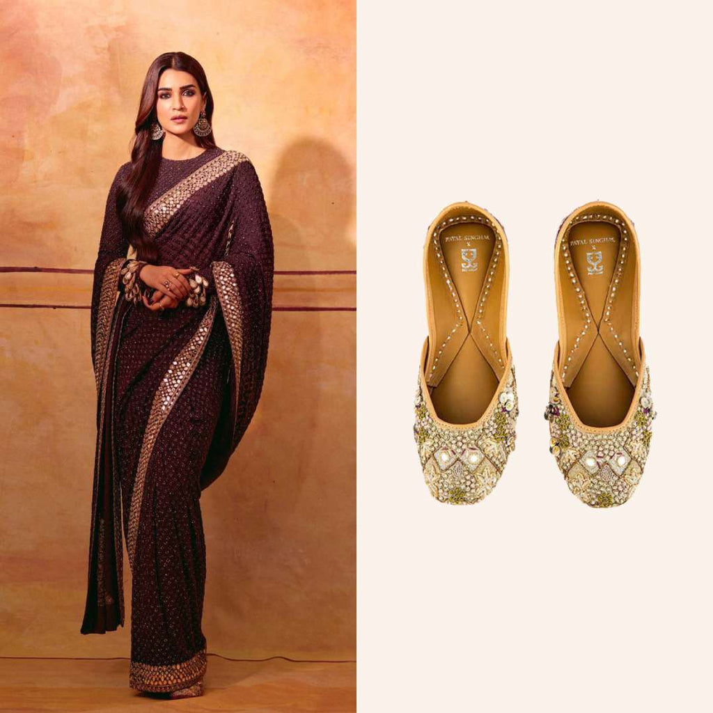 Kriti Sanon in Seeker of Magic Juttis Payal Singhal X Fizzy Goblet