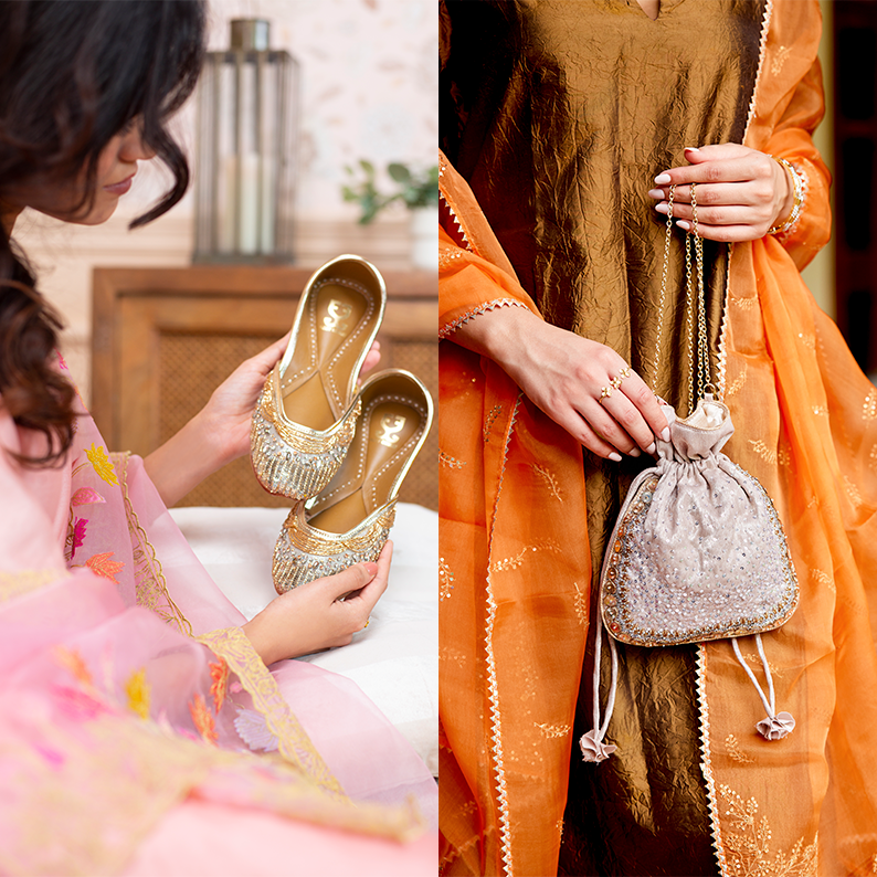 OOTD Goals: How Juttis and Potli Bags Complete Your Look