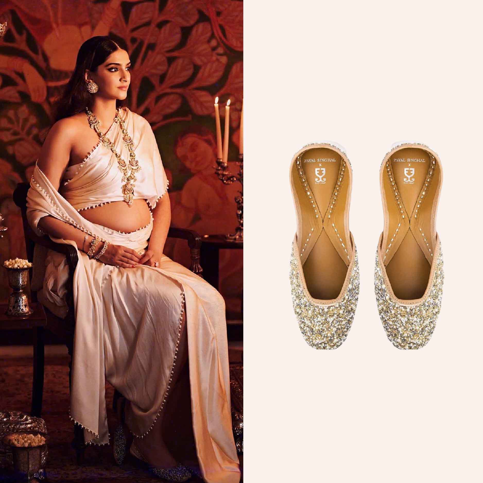 Sonam Kapoor in Glitter Bomb Juttis