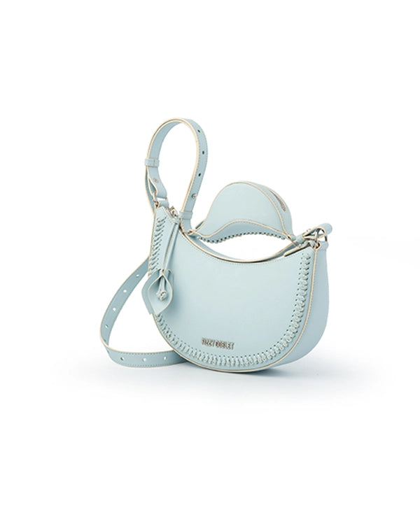 Blue-la-la : Mini Hobo Bag - Handcrafted Fizzy Goblet