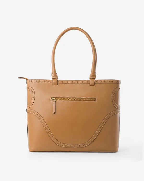 Brown to Business : Tote Bag - Brown - Handcrafted - Tote Bag - Fizzy Goblet