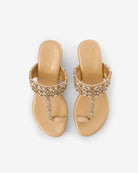 Crown Jewel : Kolha Wedges - Fizzy Goblet - Indian - Handcrafted