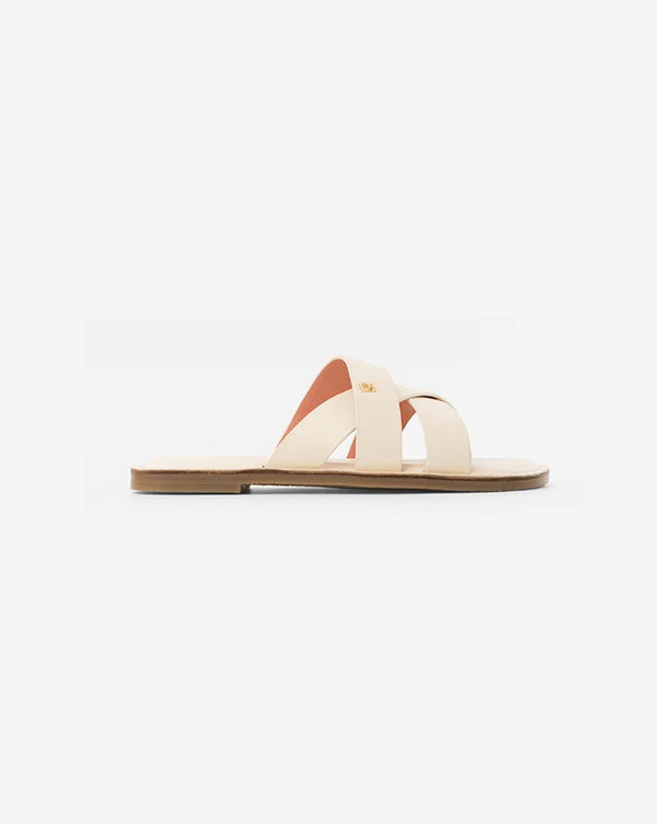 Sea Salt : Sandals - Off White - Handcrafted - Fizzy Goblet