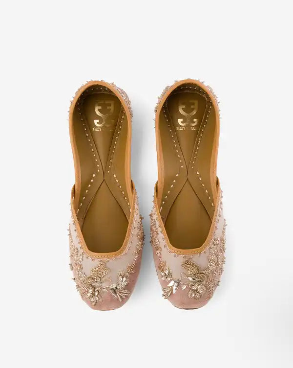 Dabka Darling : Juttis - Fizzy Goblet - Handcrafted - Indian