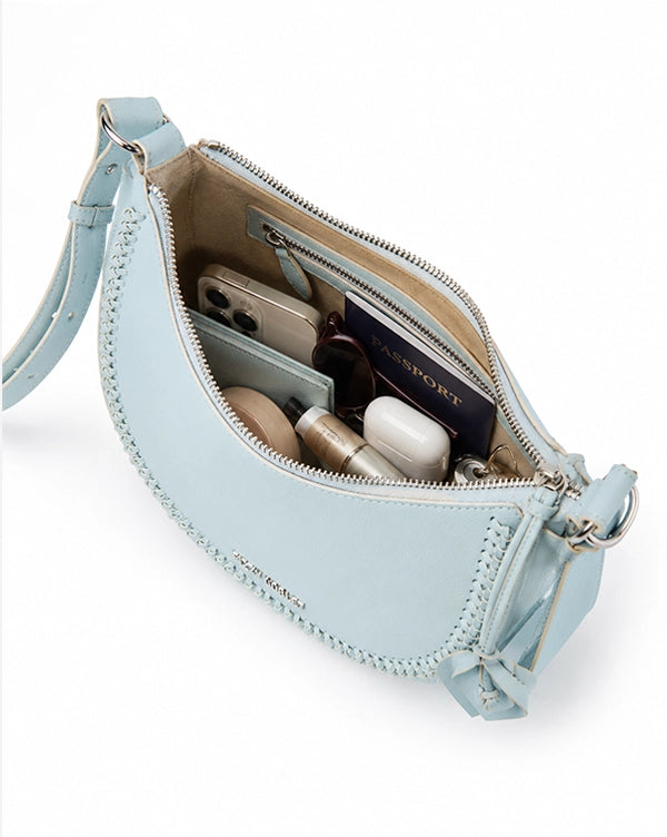 Blue-la-la : Mini Hobo Bag - Handcrafted Fizzy Goblet