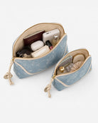 Denim Daydream : Pouches - Blue - Fizzy Goblet  - Handcrafted