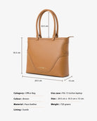 Brown to Business : Tote Bag - Brown - Handcrafted - Tote Bag - Fizzy Goblet