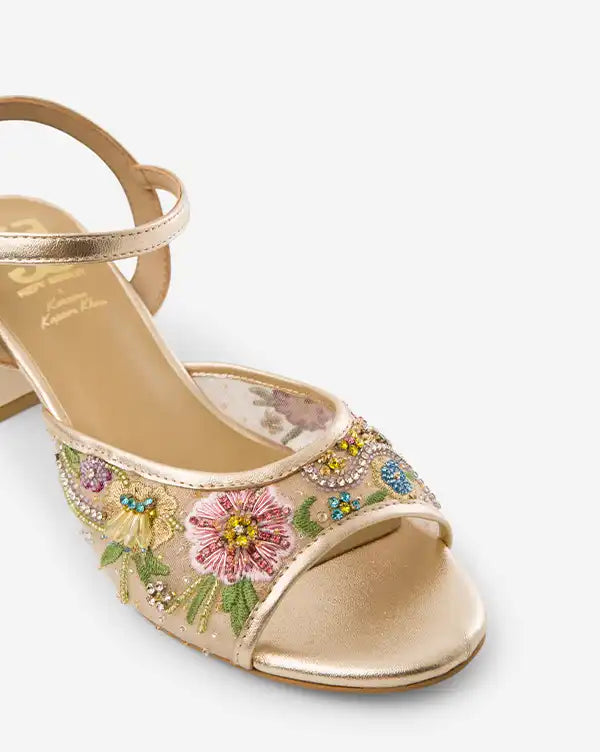 Flower Play : Sandal Heels - Indian - Handcrafted 
