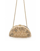 Golden Eclipse : Clutch Bag - Gold - Fizzy Goblet - Indian
