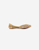 Mirage Glass Apart : Juttis - Gold - Handcrafted - Fizzy Goblet