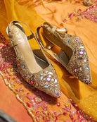 Noor Nights : Mule Heels - Fizzy Goblet - Handcrafted - Indian