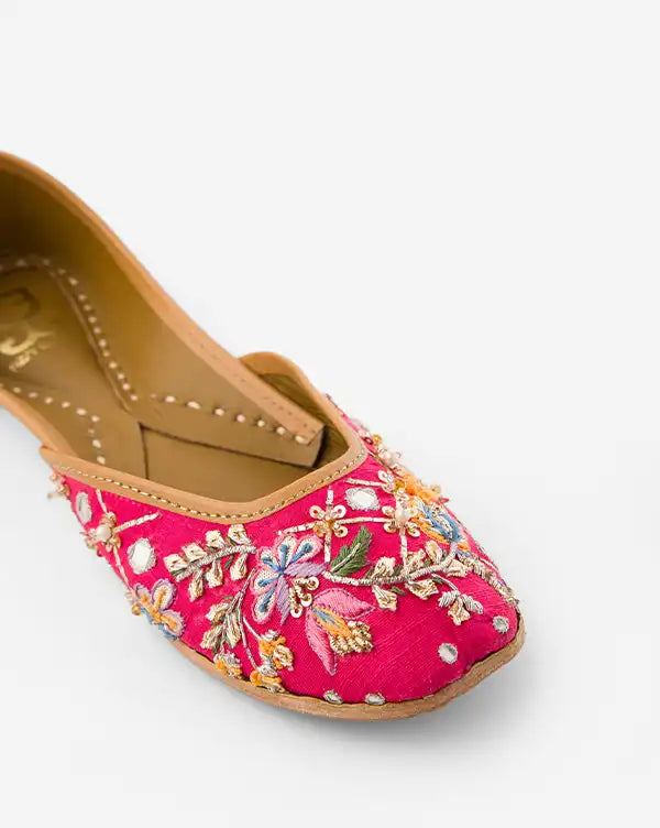 Pink Different : Juttis - Fizzy Goblet - Indian - Handcrafted 