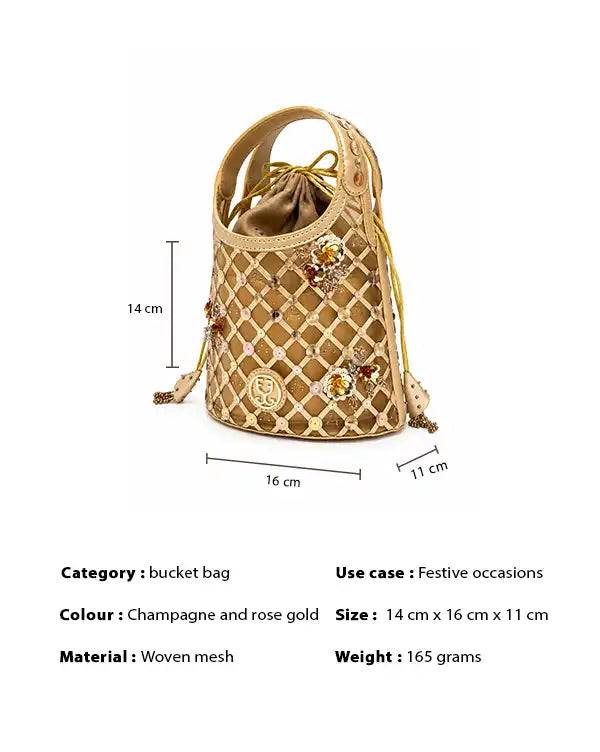 Queen B - Gold : Potli Bag