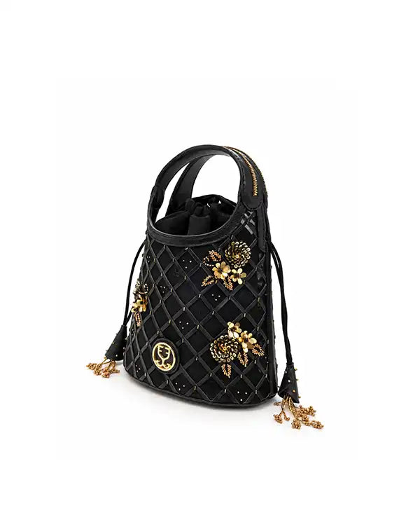 Queen B - Black : Potli Bag