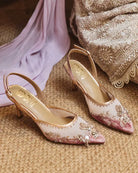 Rose Code : Sandal Heels - Fizzy Goblet - Handcarfted - Indian