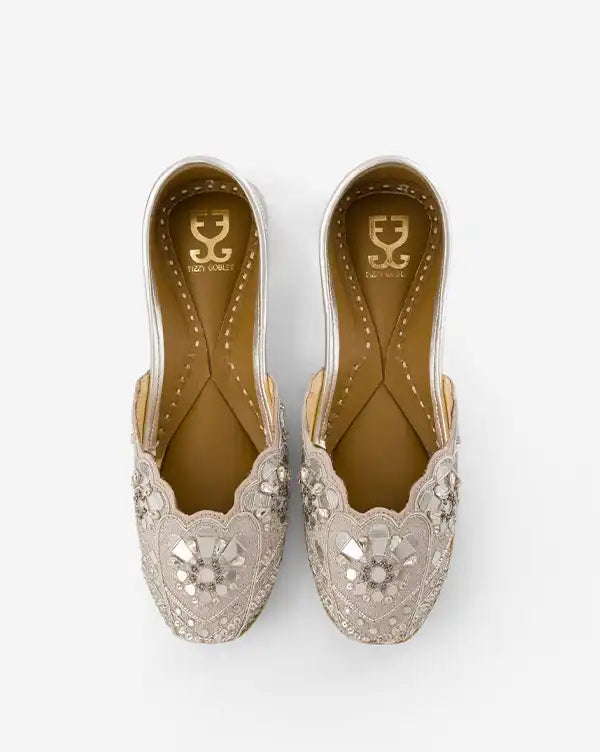 Starlit Affair : Juttis - Handcrafted - Fizzy Goblet - Indian