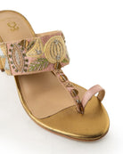 Venice Views Kolha Block Heels - Payal Singhal x Fizzy Goblet - Limited Edition