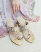 Venice Views Kolha Block Heels - Payal Singhal x Fizzy Goblet - Limited Edition
