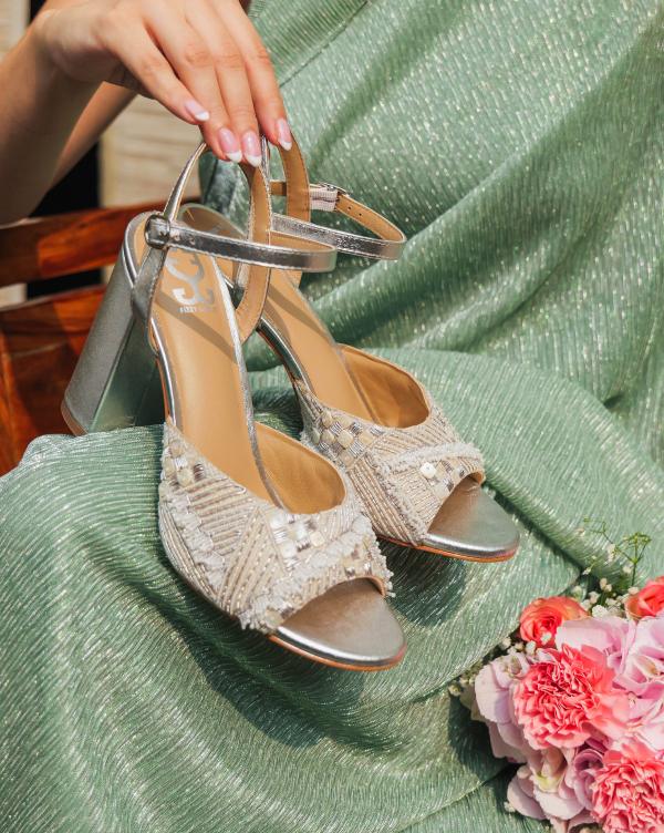 Stylish Silver High Heel Shoes in UK Size 6: Elevate Your Look with  Glamour!, Women's Fashion, Footwear, Heels on Carousell