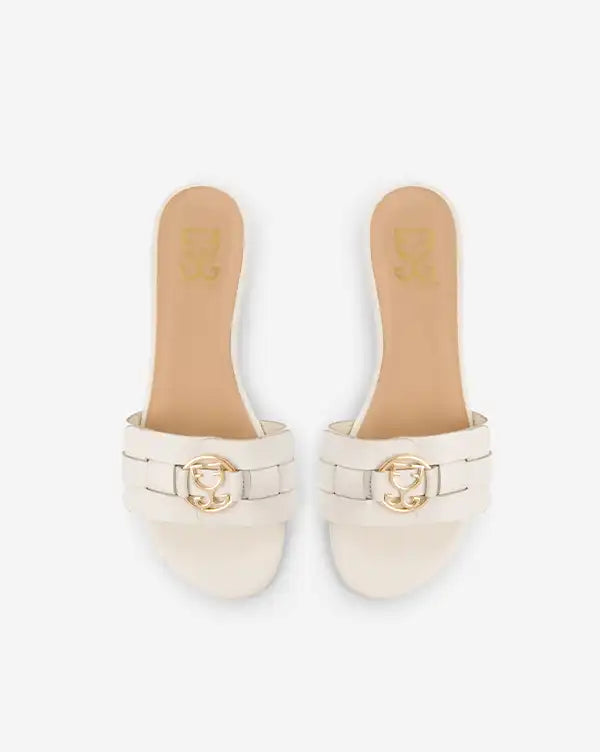 White on Cue : Sandal Heels - Heels - Fizzy Goblet - Handcrafted - Indian