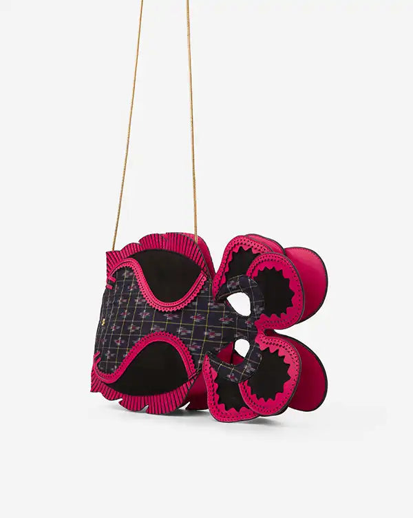 Pink Noise : Fish Bag - Pink - Sling Bag - Handcrafted - India - Fizzy Goblet