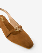 Cinnamon Girl : Slingback Mules - Fizzy Goblet - Handcrafted - Brown