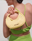 Hive & Seek: Mini Hobo Bag - Butter Yellow - Handcrafted - Fizzy Goblet 