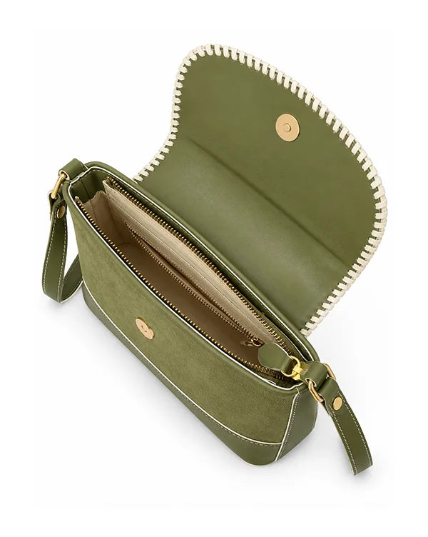 Olive a Sudden : Sling Bag - Olive - Sling bag - Handcrafted - Indian