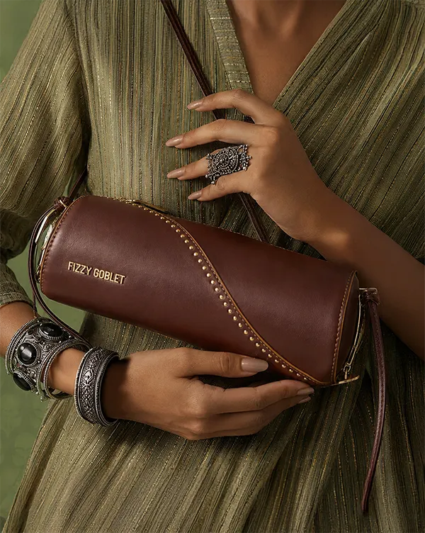 Batua : Shoulder Bag - Fizzy Goblet - Handcrafted - Indian