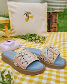 Making Waves : Bomba Sliders - Fizzy Goblet - Handcrafted - Blue