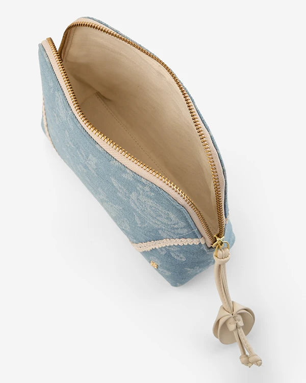 Denim Daydream : Pouches - Blue - Fizzy Goblet  - Handcrafted